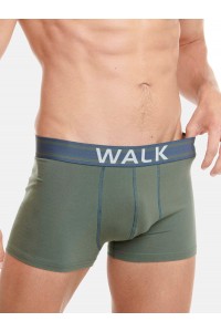 Ανδρικά εσώρουχα WALK Boxers 2 PACK W1762-3 ΜΠΛΕ ΣΚ ΧΑΚΙ