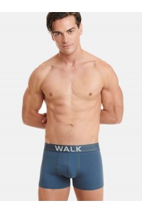 Ανδρικά εσώρουχα WALK Boxers 2 PACK W1762-3 ΜΠΛΕ ΣΚ ΧΑΚΙ