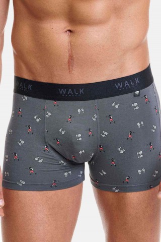 Ανδρικό Boxer WALK Bamboo W1770-69 ΑΝΘΡΑΚΙ