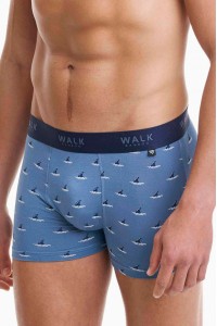 Ανδρικό Boxer WALK Bamboo W1770-71 ΓΑΛΑΖΙΟ Ανδρικό Boxer WALK Bamboo W1770-71 ΓΑΛΑΖΙΟ