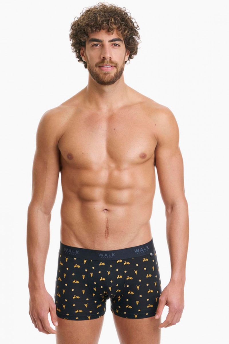 Ανδρικό Boxer WALK Bamboo W1770-72 ΜΑΥΡΟ
