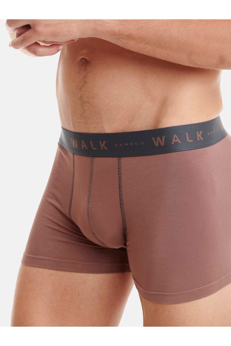 Εσώρουχα BAMBOO WALK Boxers 2 PACK  W1776-1017 ΓΚΡΙ ΣΚΟΥΡΟ ΣΟΚΟΛΑ