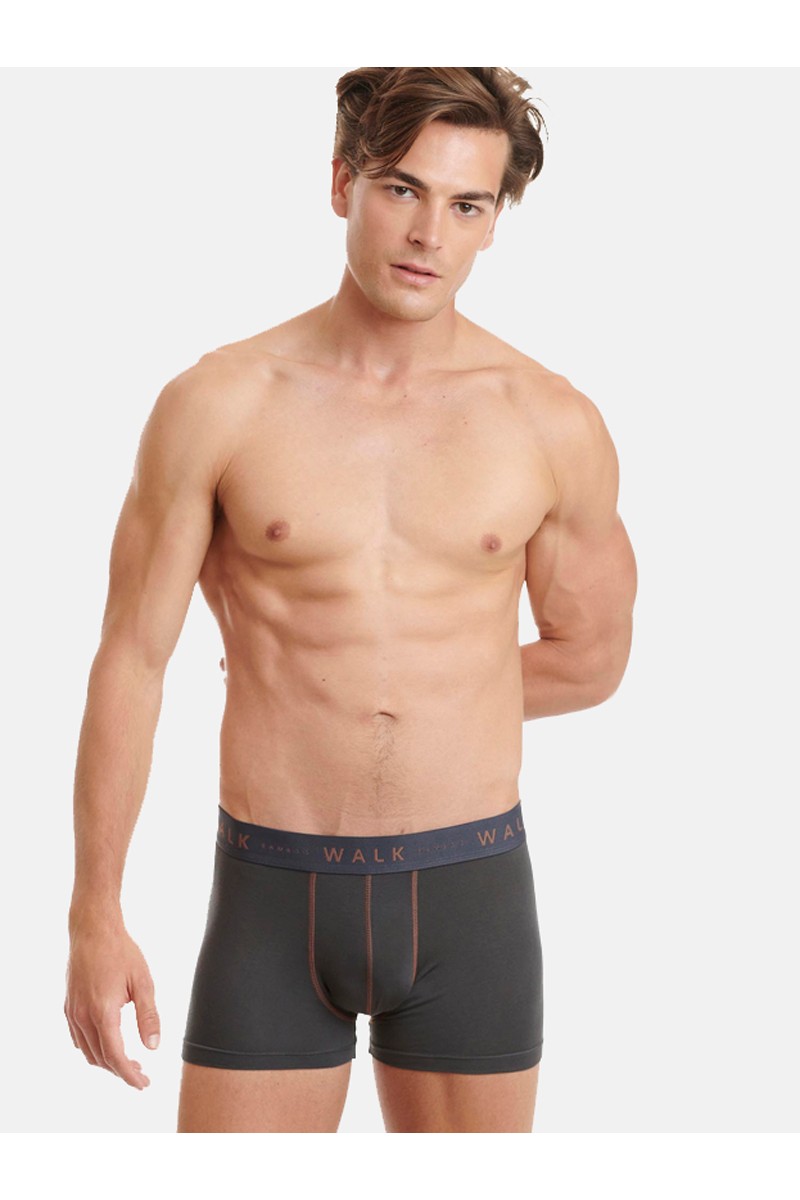 Εσώρουχα BAMBOO WALK Boxers 2 PACK  W1776-1017 ΓΚΡΙ ΣΚΟΥΡΟ ΣΟΚΟΛΑ