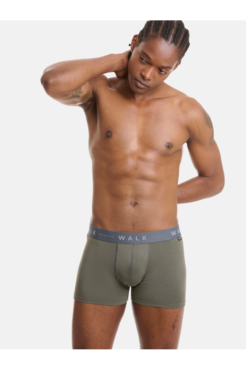 Εσώρουχα BAMBOO WALK Boxers 2 PACK W1776 ΧΑΚΙ ΤΙΡΚΟΥΑΖ