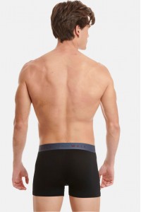 Εσώρουχα BAMBOO WALK Boxers 2 PACK W1776 BLACK BLACK