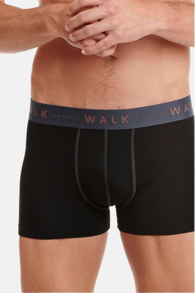 Εσώρουχα BAMBOO WALK Boxers 2 PACK W1776 BLACK BLACK