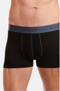 Εσώρουχα BAMBOO WALK Boxers 2 PACK W1776 BLACK BLACK