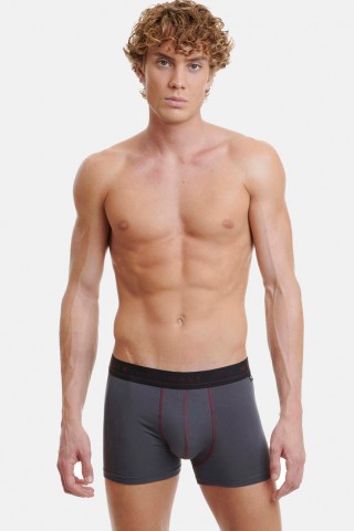 Εσώρουχα BAMBOO WALK Boxers 2 PACK  W1776_2704 ΜΠΟΡΝΤΌ ΑΝΘΡΑΚΙ