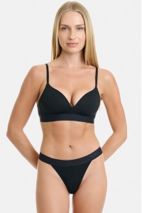 Βαμβακερό Tanga με λάστιχο WALK Sport W2051-1 ΜΑΥΡΟ Βαμβακερό Tanga με λάστιχο WALK Sport W2051-1 ΜΑΥΡΟ