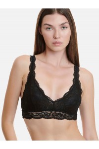 Bralette με δαντέλα WALK ΜΑΥΡΟ W2240_02