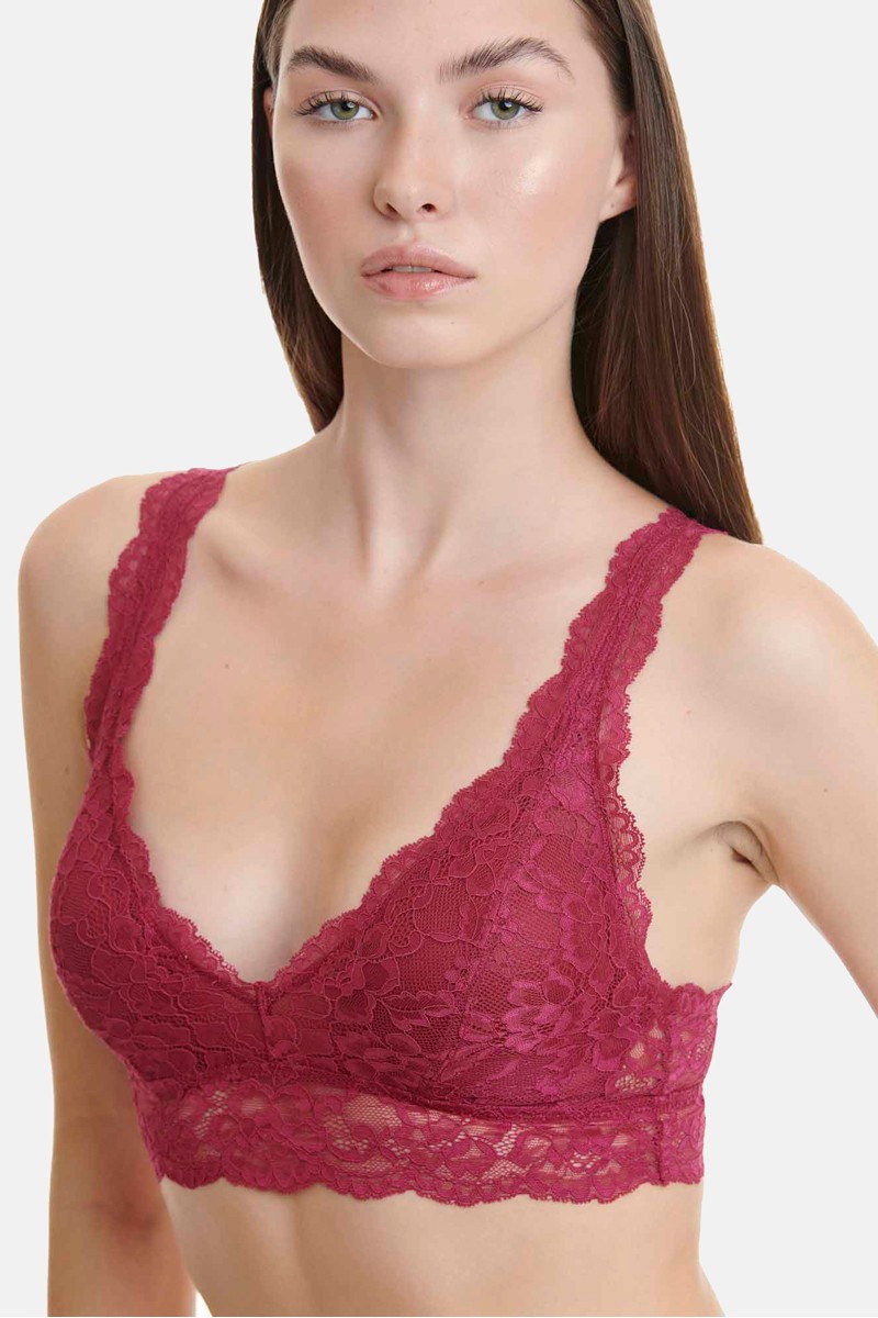 Bralette με δαντέλα WALK ΜΠΟΡΝΤΟ W2240_27 Bralette με δαντέλα WALK ΜΠΟΡΝΤΟ W2240_27