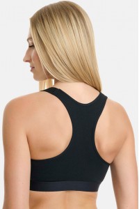 Βαμβακερό bralette με αθλητική πλάτη WALK W2251-1 ΜΑΥΡΟ Βαμβακερό bralette με αθλητική πλάτη WALK W2251-1 ΜΑΥΡΟ