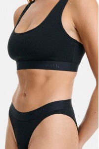 Βαμβακερό bralette με αθλητική πλάτη WALK W2251-1 ΜΑΥΡΟ Βαμβακερό bralette με αθλητική πλάτη WALK W2251-1 ΜΑΥΡΟ