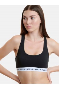 Αθλητικό bralette με λάστιχο και φαρδιά τιράντα WALK W2251