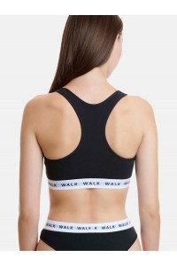 Αθλητικό bralette με λάστιχο και φαρδιά τιράντα WALK W2251