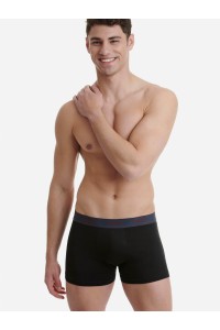 Ανδρικά εσώρουχα WALK Boxers 3 PACK W1753-3 ΜΑΥΡΟ