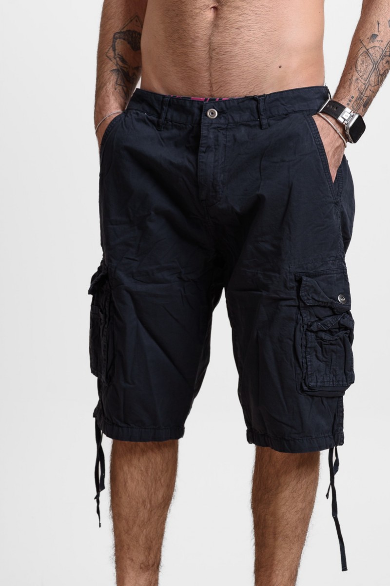 Ανδρική Βερμούδα Cargo X-FEEL ΜΠΛΕ ΣΚΟΥΡΟ X-2265-4
