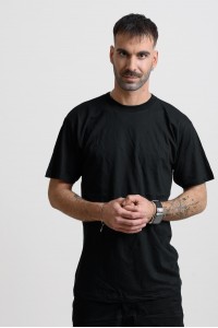 Κοντομάνικη μπλούζα ZENITH Μαύρο Κοντομάνικη μπλούζα ZENITH Μαύρο