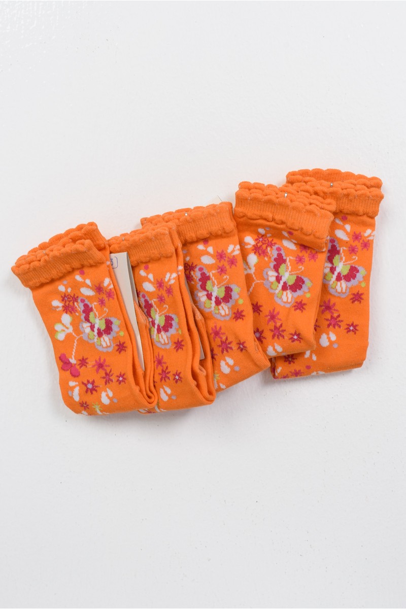 Παιδικές κάλτσες ΖΕΝΙΘ Orange 5 Pack Ημίκοντες 8076