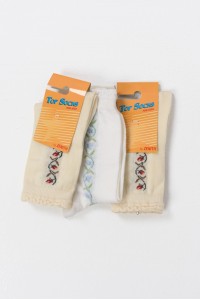 Βαμβακερές κάλτσες ΖΕΝΙΘ 3 Pack Skin White