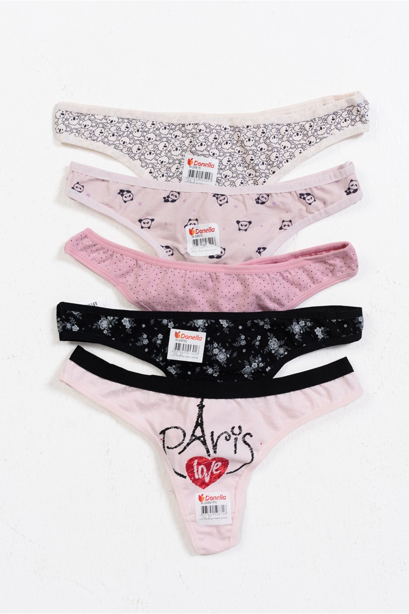 Γυναικεία εσώρουχα DONELLA String 5 Pack MIX 501 Γυναικεία εσώρουχα DONELLA String 5 Pack MIX 501