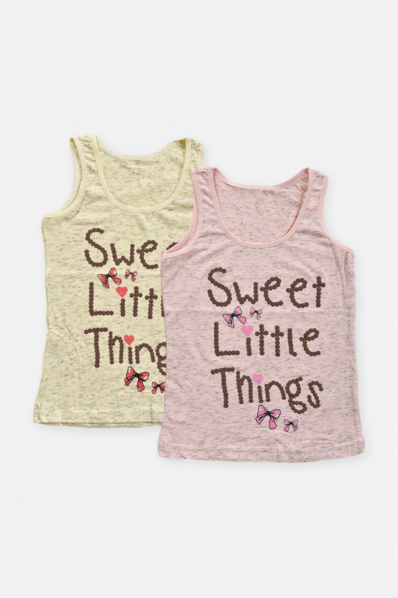 Παιδικά φανελάκια DONELLA Girl 2 Pack SWEET GIRL Παιδικά φανελάκια DONELLA Girl 2 Pack SWEET GIRL
