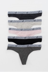 Βαμβακερά εσώρουχα DONELLA String 5 Pack 242402 Βαμβακερά εσώρουχα DONELLA String 5 Pack 242402