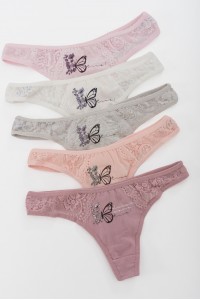 Βαμβακερά εσώρουχα DONELLA String 5 Pack 9824Y3 Βαμβακερά εσώρουχα DONELLA String 5 Pack 9824Y3