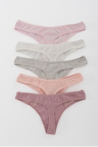 Βαμβακερά εσώρουχα DONELLA String 5 Pack 9824Y3 Βαμβακερά εσώρουχα DONELLA String 5 Pack 9824Y3