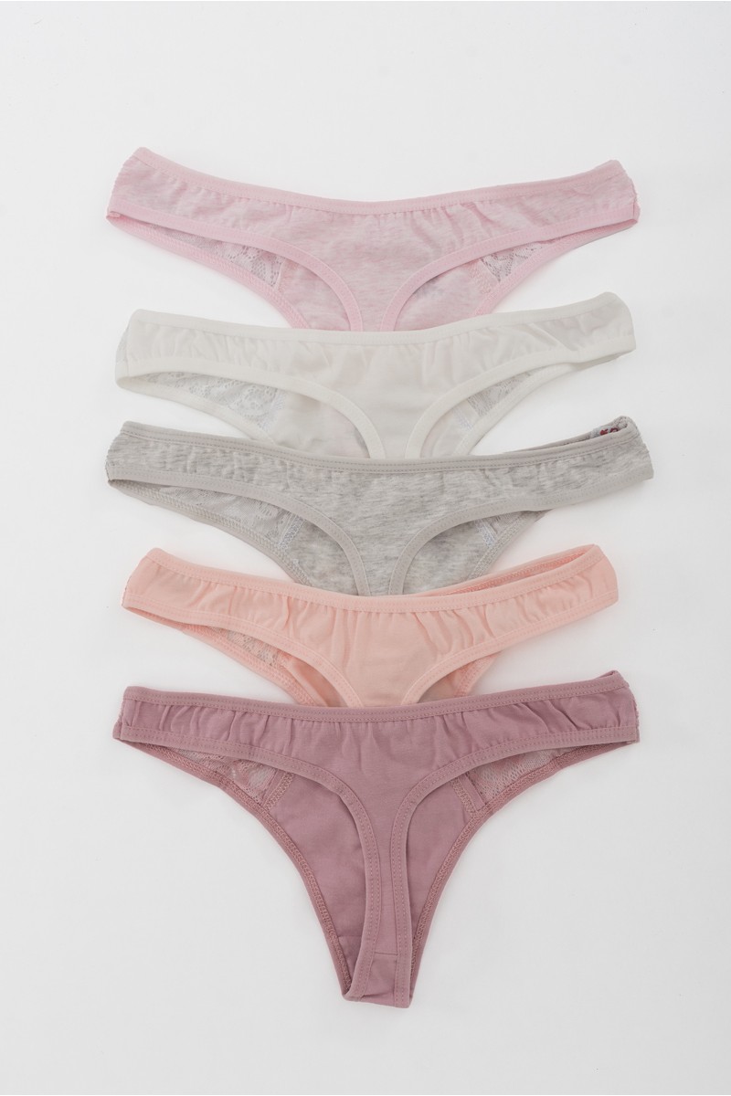 Βαμβακερά εσώρουχα DONELLA String 5 Pack 9824Y3 Βαμβακερά εσώρουχα DONELLA String 5 Pack 9824Y3