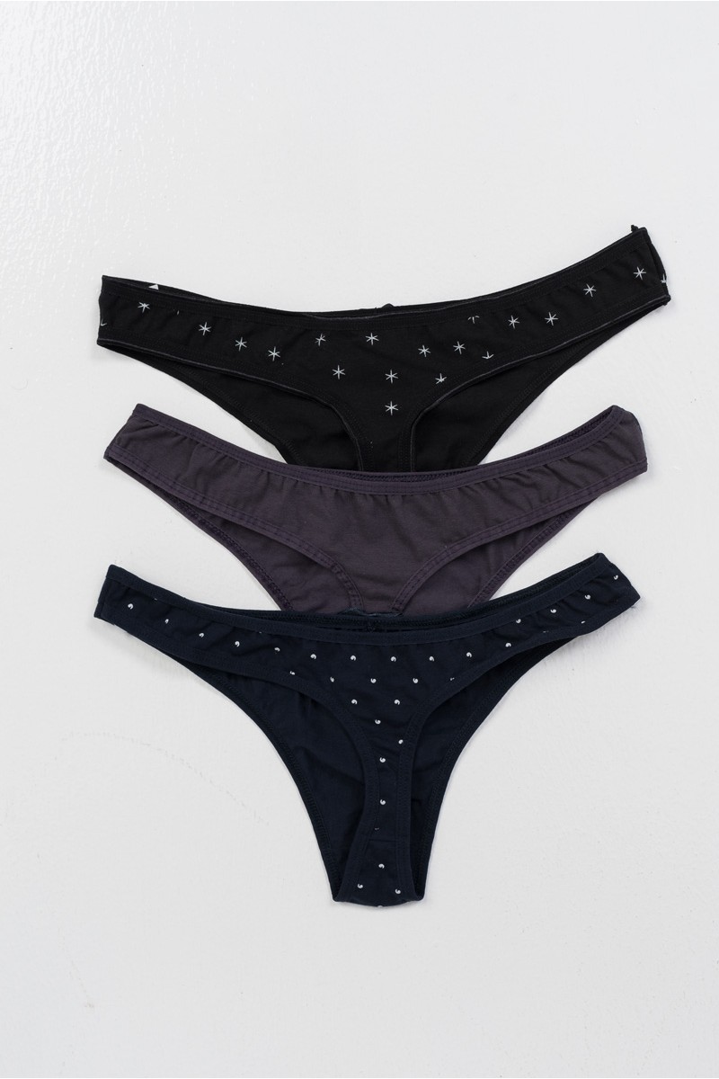 Εσώρουχα string Donella Dots Stars 3 Pack Εσώρουχα string Donella Dots Stars 3 Pack