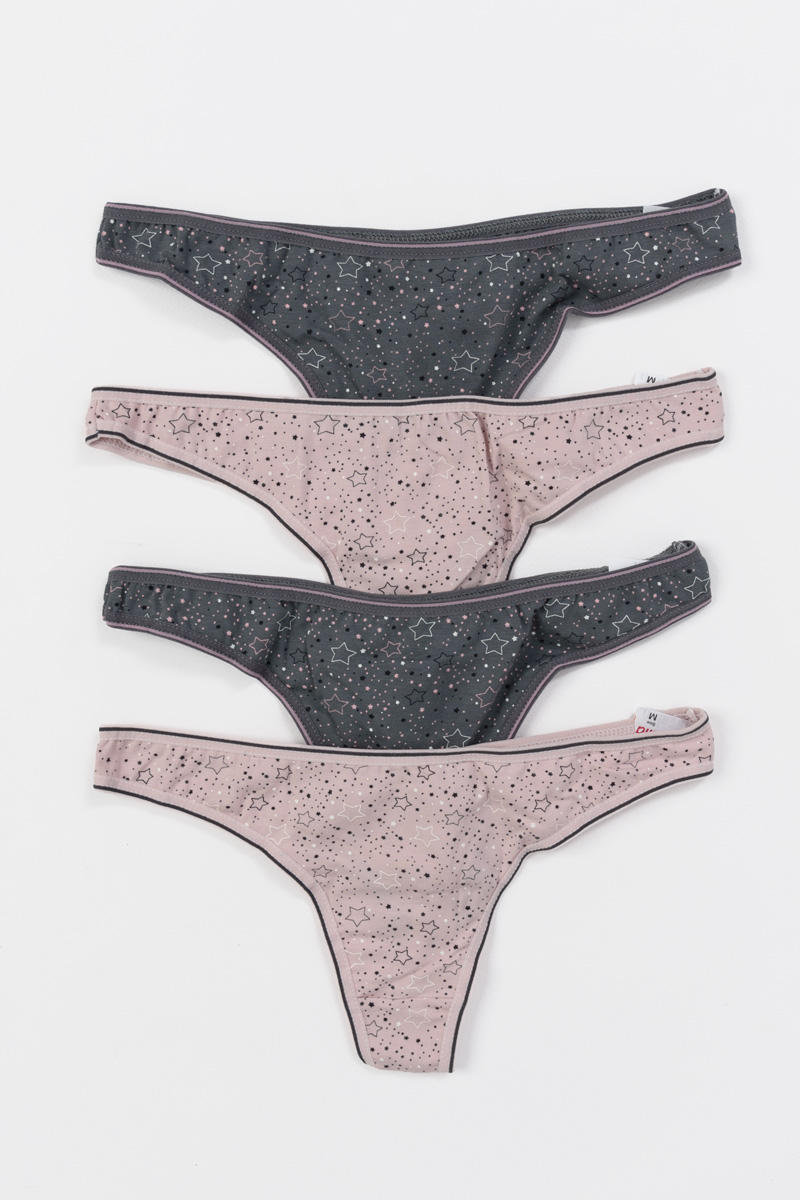 Βαμβακερά εσώρουχα DONELLA String 4 Pack 24940 Βαμβακερά εσώρουχα DONELLA String 4 Pack 24940
