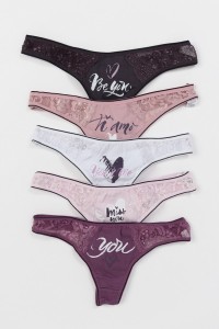 Βαμβακερά εσώρουχα DONELLA String 5 Pack 247101CD Βαμβακερά εσώρουχα DONELLA String 5 Pack 247101CD
