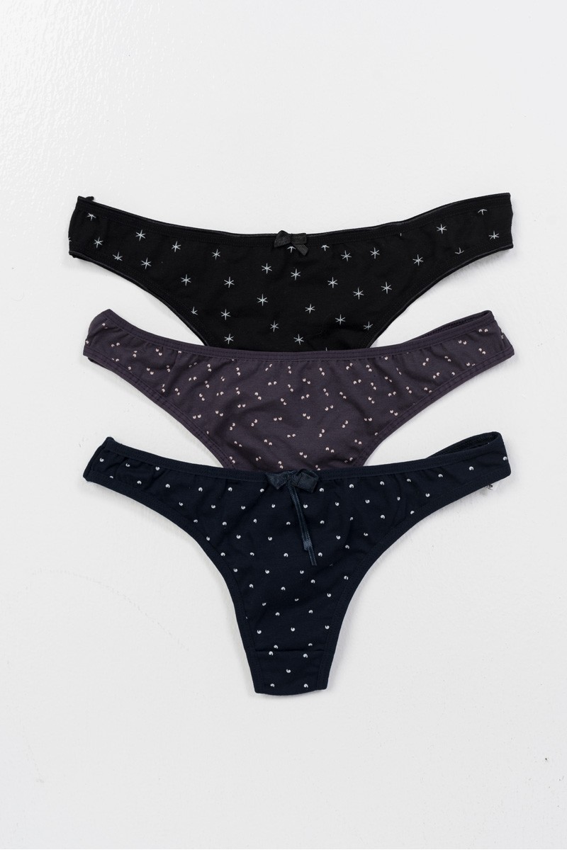 Εσώρουχα string Donella Dots Stars 3 Pack Εσώρουχα string Donella Dots Stars 3 Pack