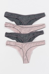 Βαμβακερά εσώρουχα DONELLA String 4 Pack 24940 Βαμβακερά εσώρουχα DONELLA String 4 Pack 24940