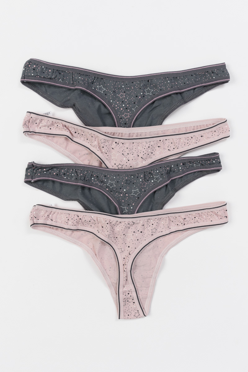 Βαμβακερά εσώρουχα DONELLA String 4 Pack 24940 Βαμβακερά εσώρουχα DONELLA String 4 Pack 24940