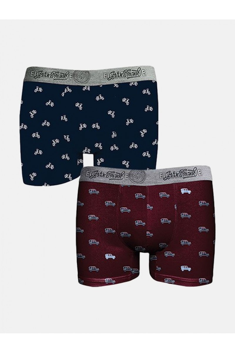 Ανδρικά Boxer JOHN FRANK 2 Pack JF2BEF20 Ανδρικά Boxer JOHN FRANK 2 Pack JF2BEF20