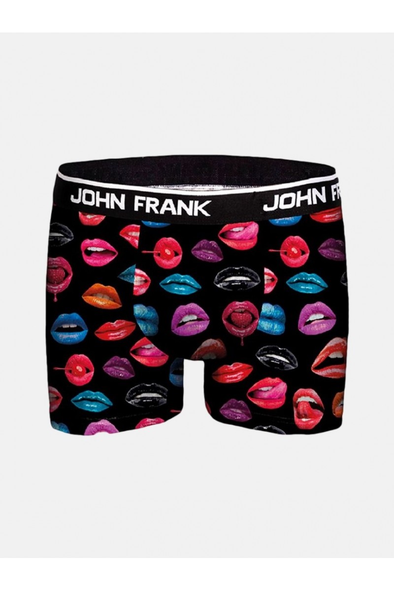 Ανδρικό Boxer JOHN FRANK Red Lips Collection 2020 MULTICOLOR