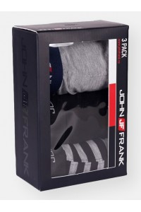 Aνδρικά Μποξερ JOHN FRANK 3 Τεμάχια JF3B06 Multicolor Aνδρικά Μποξερ JOHN FRANK 3 Τεμάχια JF3B06 Multicolor