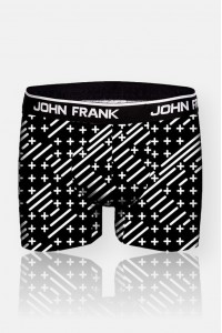 Ανδρικά μπόξερ JOHN FRANK Monochrome (2Pack) - JF2BMC03