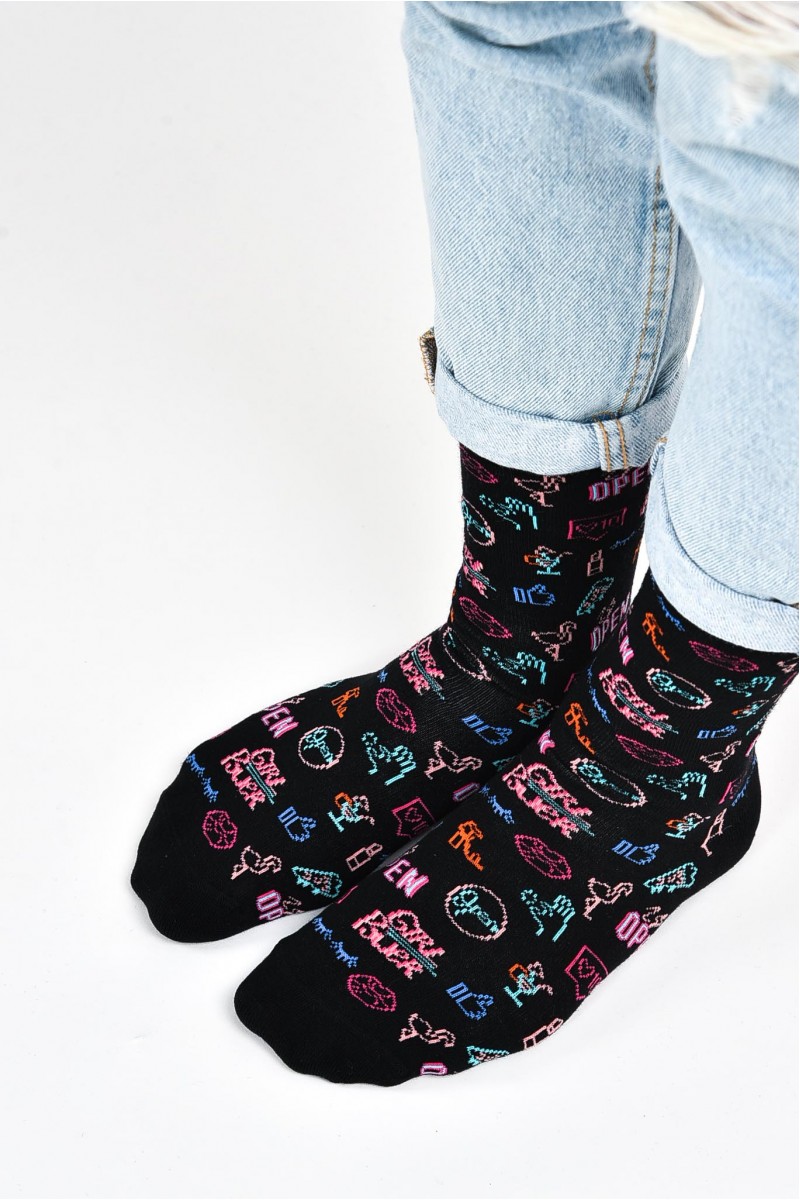 JOHN FRANK Γυναικείες κάλτσες NEON 2020
