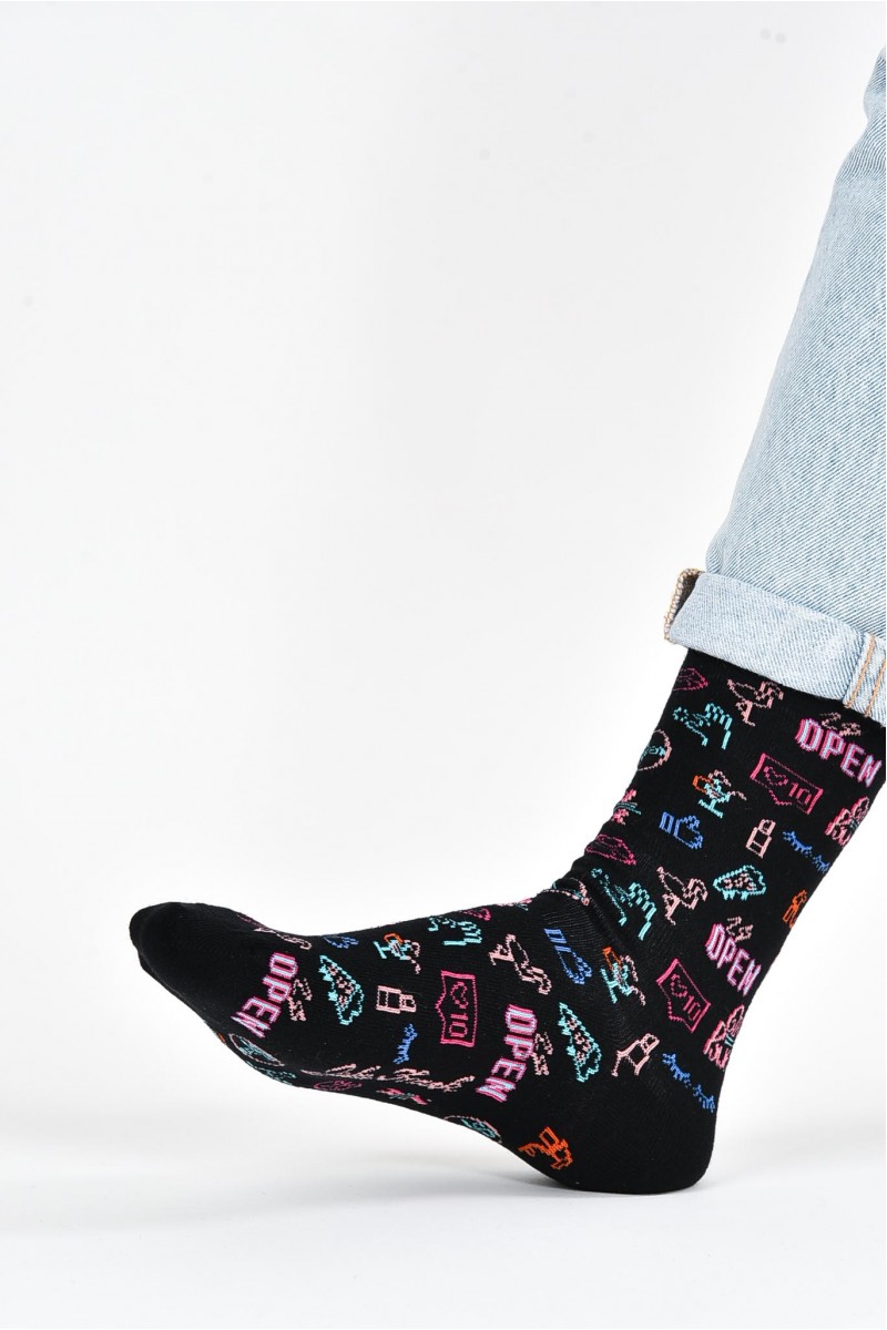 JOHN FRANK Γυναικείες κάλτσες NEON 2020