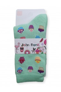 JOHN FRANK Γυναικείες κάλτσες Muffins 2020