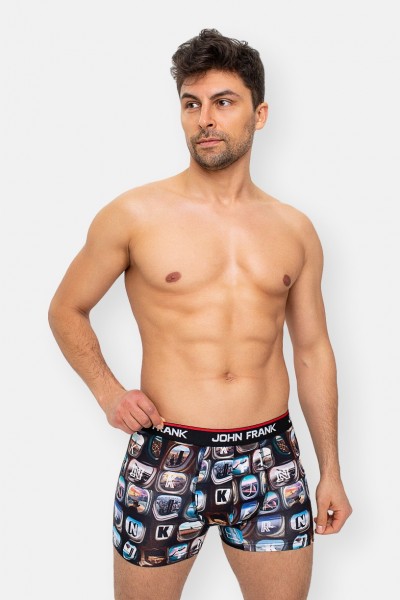 Ανδρικό Boxer JOHN FRANK BOARDING Collection 2020 MULTICOLOR