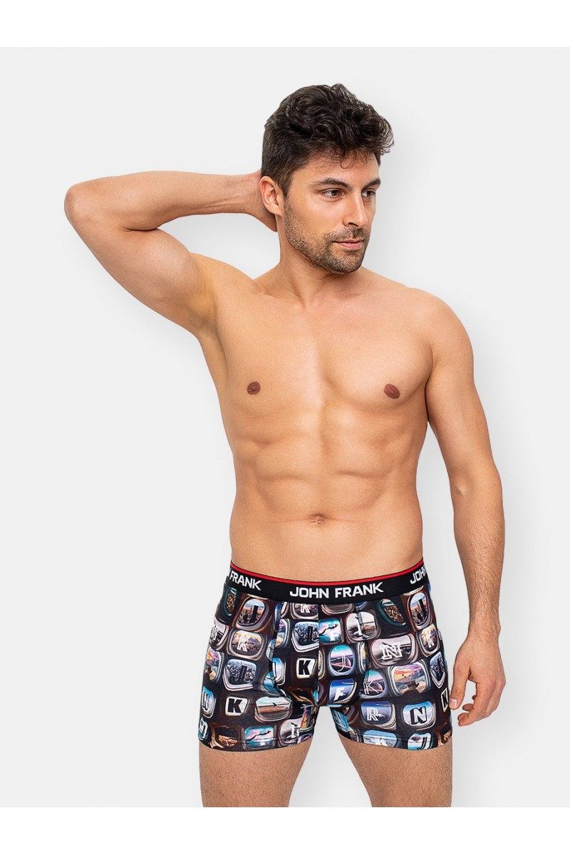 Ανδρικό Boxer JOHN FRANK BOARDING Collection 2020 MULTICOLOR