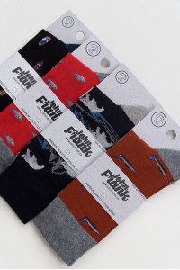 Ανδρικές κάλτσες JOHN FRANK 4 Pack Mix 34 Ανδρικές κάλτσες JOHN FRANK 4 Pack Mix 34