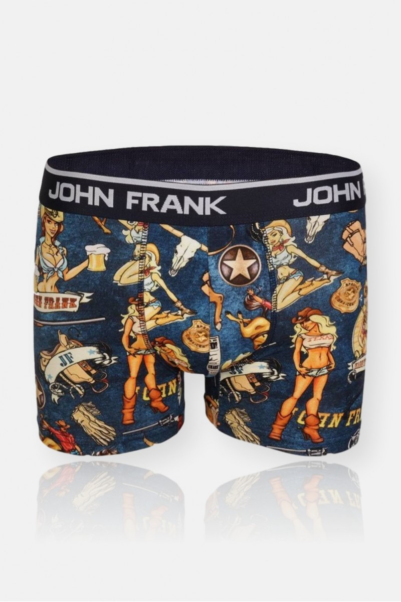 Aνδρικό Βoxer JOHN FRANK COWBOY Multicolor JFB101 Aνδρικό Βoxer JOHN FRANK COWBOY Multicolor JFB101
