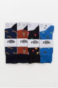 Ανδρικές κάλτσες JOHN FRANK 4 Pack Mix 33 Ανδρικές κάλτσες JOHN FRANK 4 Pack Mix 33