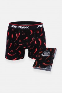 Aνδρικό Βoxer JOHN FRANK SO HOT BLACK Aνδρικό Βoxer JOHN FRANK SO HOT BLACK