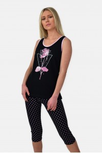 Καλοκαιρινή πιτζάμα Miss Rodi ROSE Capri 3554B Καλοκαιρινή πιτζάμα Miss Rodi ROSE Capri 3554B
